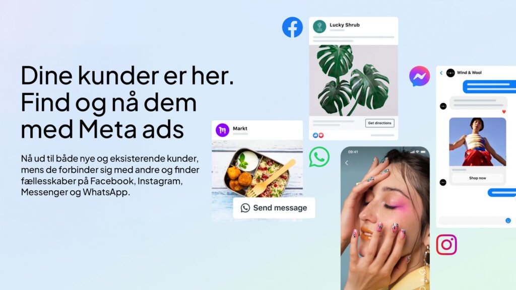 Facebook banner der beskriver Meta Ads kan gøre